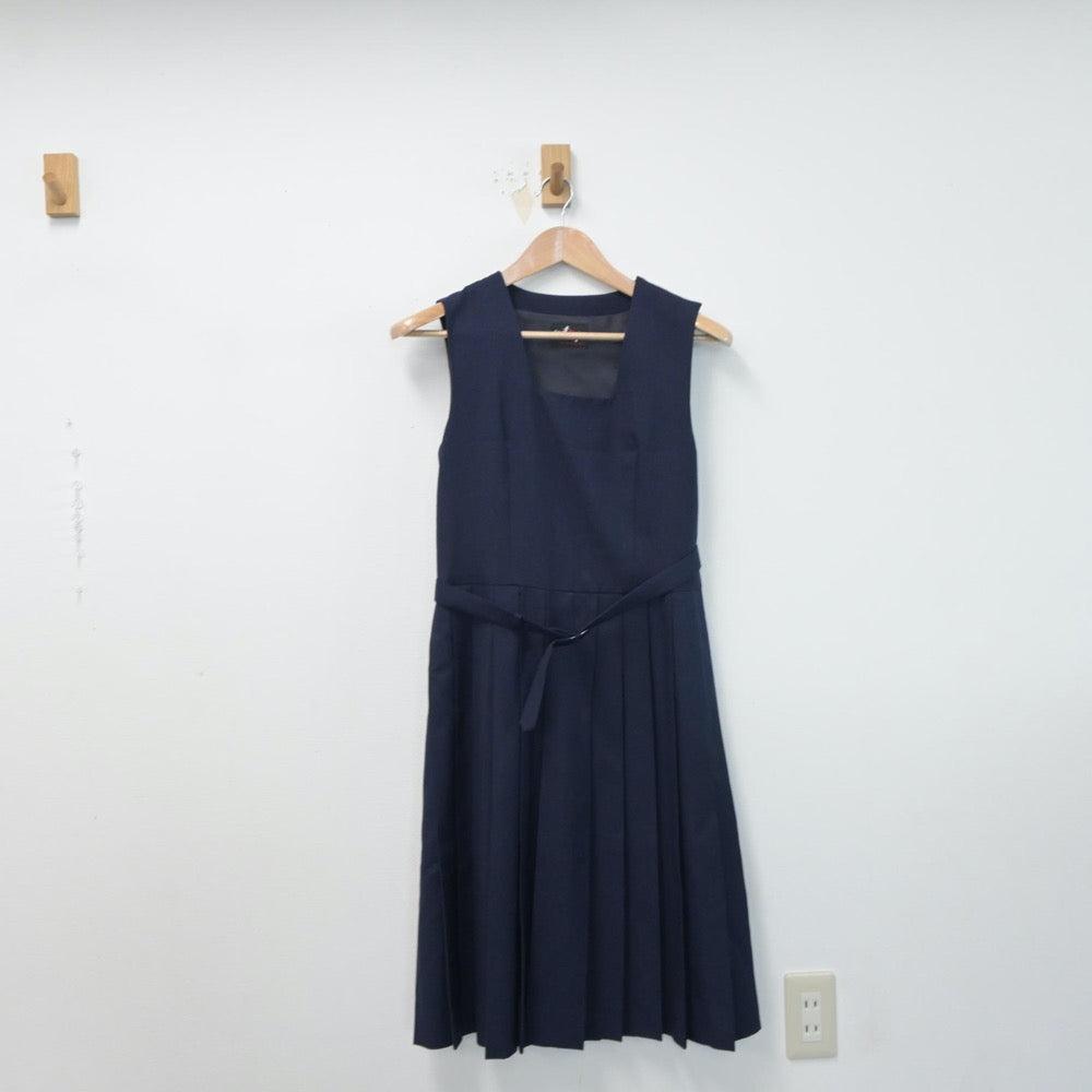 【中古】東京都 茗台中学校 女子制服 2点（セーラー服・ジャンパースカート）sf015132