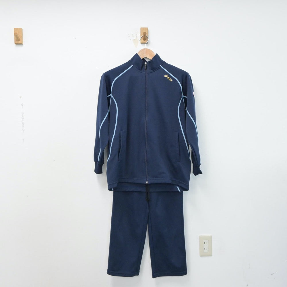 【中古】東京都 茗台中学校 女子制服 2点（ジャージ 上・ジャージ 下）sf015133