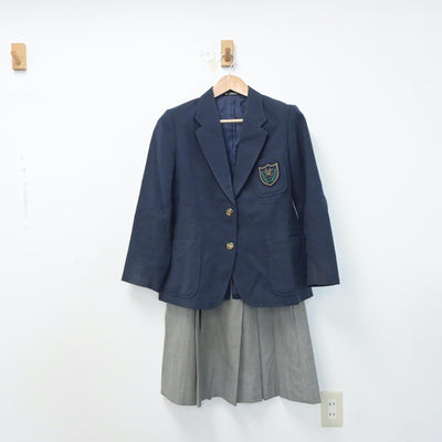 【中古】山形県 山形学院高等学校 女子制服 3点（ブレザー・ベスト・スカート）sf015134