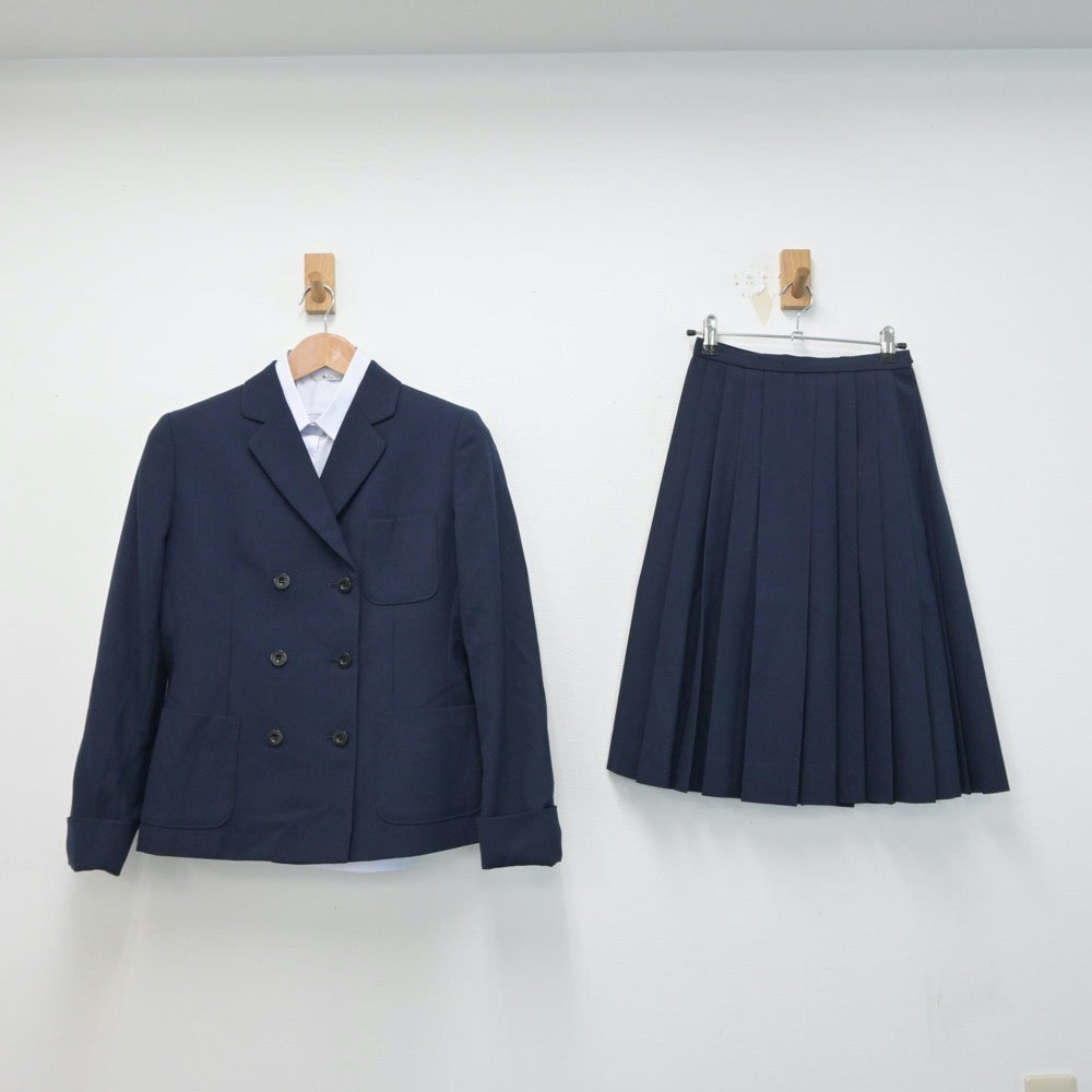 【中古】大阪府 第四中学校 女子制服 3点（ブレザー・シャツ・スカート）sf015137