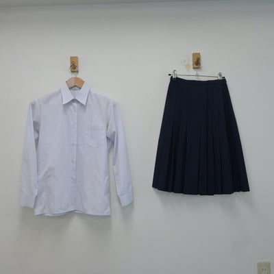 【中古】大阪府 第四中学校 女子制服 3点（ブレザー・シャツ・スカート）sf015137