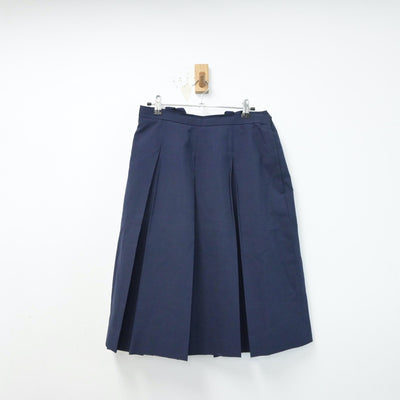 【中古】熊本県 江南中学校 女子制服 4点（シャツ・ニットベスト・スカート）sf015140