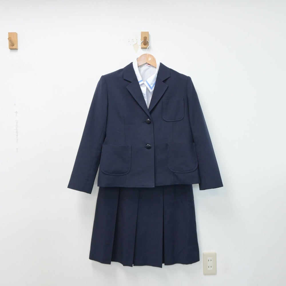 【中古】熊本県 江南中学校 女子制服 3点（ブレザー・シャツ・スカート）sf015141