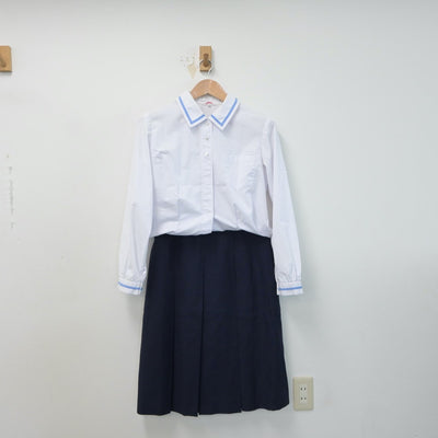 【中古】熊本県 江南中学校 女子制服 3点（ブレザー・シャツ・スカート）sf015141