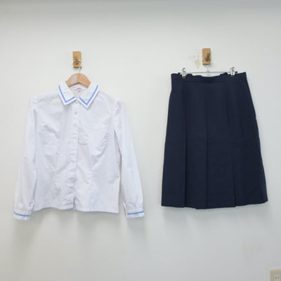 【中古】熊本県 江南中学校 女子制服 3点（ブレザー・シャツ・スカート）sf015141