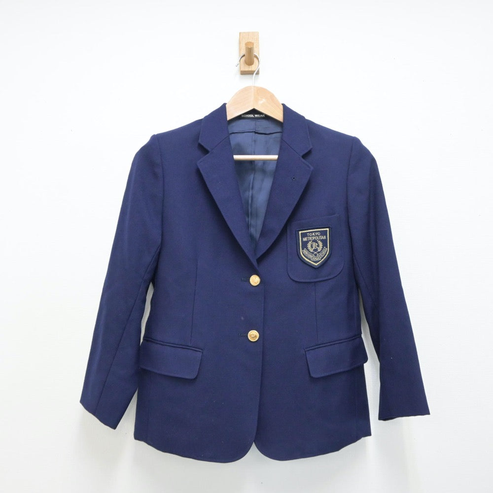 【中古】東京都 国際高等学校 女子制服 2点（ブレザー・スカート）sf015142