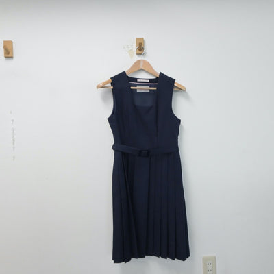 【中古】茨城県 土浦第二高等学校 女子制服 2点（ブレザー・ジャンパースカート）sf015146