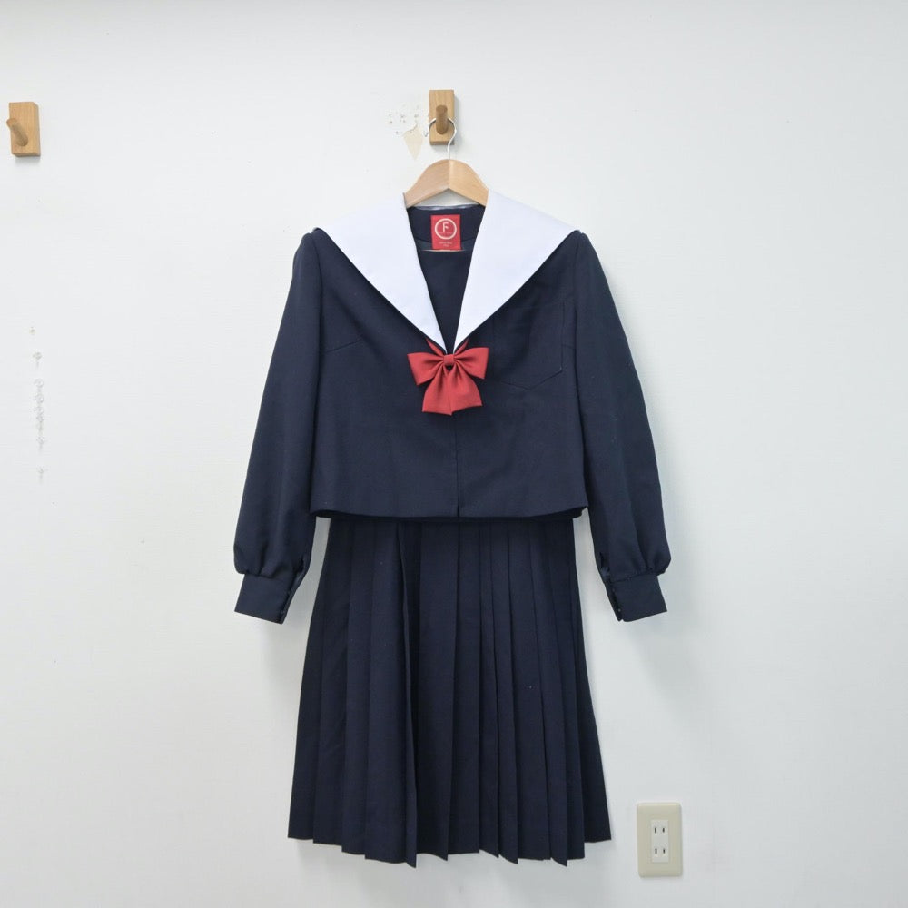 【中古】愛知県 味岡中学校 女子制服 3点（セーラー服・スカート）sf015150