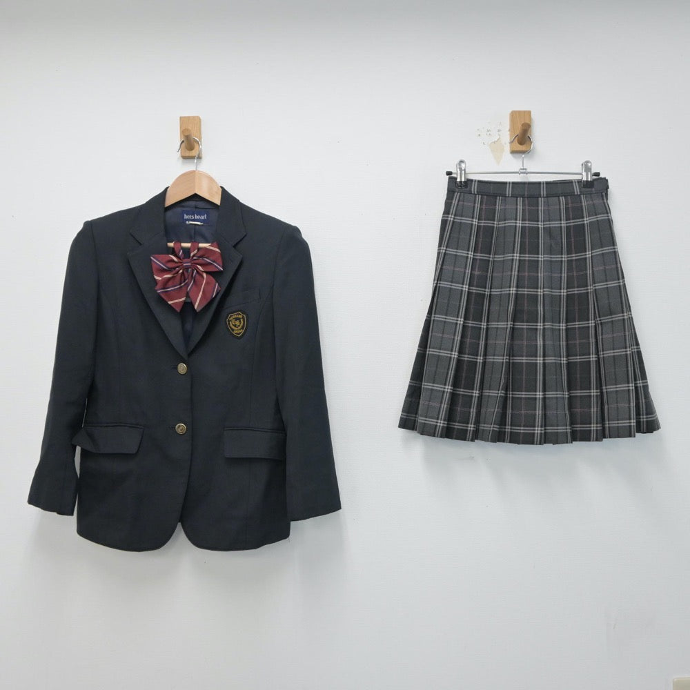 【中古】東京都 立川国際中等教育学校 女子制服 4点（ブレザー・スカート）sf015153