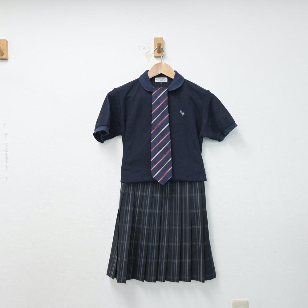 【中古】東京都 立川国際中等教育学校 女子制服 5点（シャツ・スカート・スカート）sf015155