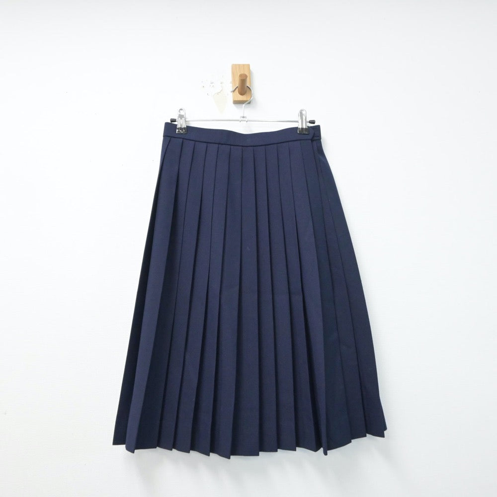 【中古】香川県 桜町中学校 女子制服 3点（セーラー服・スカート）sf015159