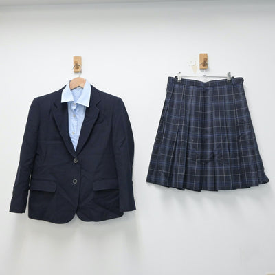 【中古】千葉県 不二女子高等学校 女子制服 3点（ブレザー・シャツ・スカート）sf015161