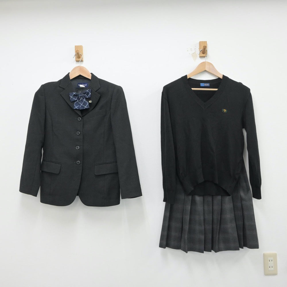 【中古】東京都 広尾学園高等学校 女子制服 5点（ブレザー・ニット・スカート）sf015170