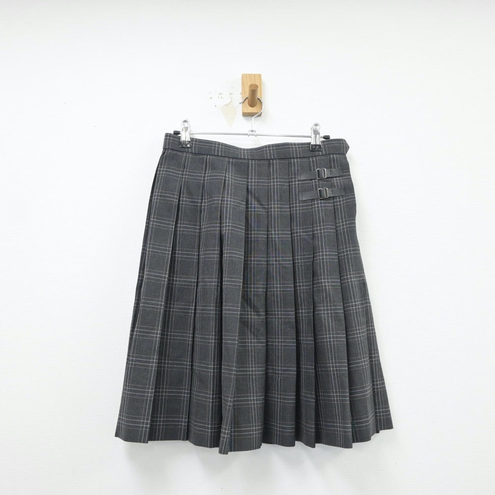 【中古】東京都 広尾学園高等学校 女子制服 2点（ニットベスト・スカート）sf015171