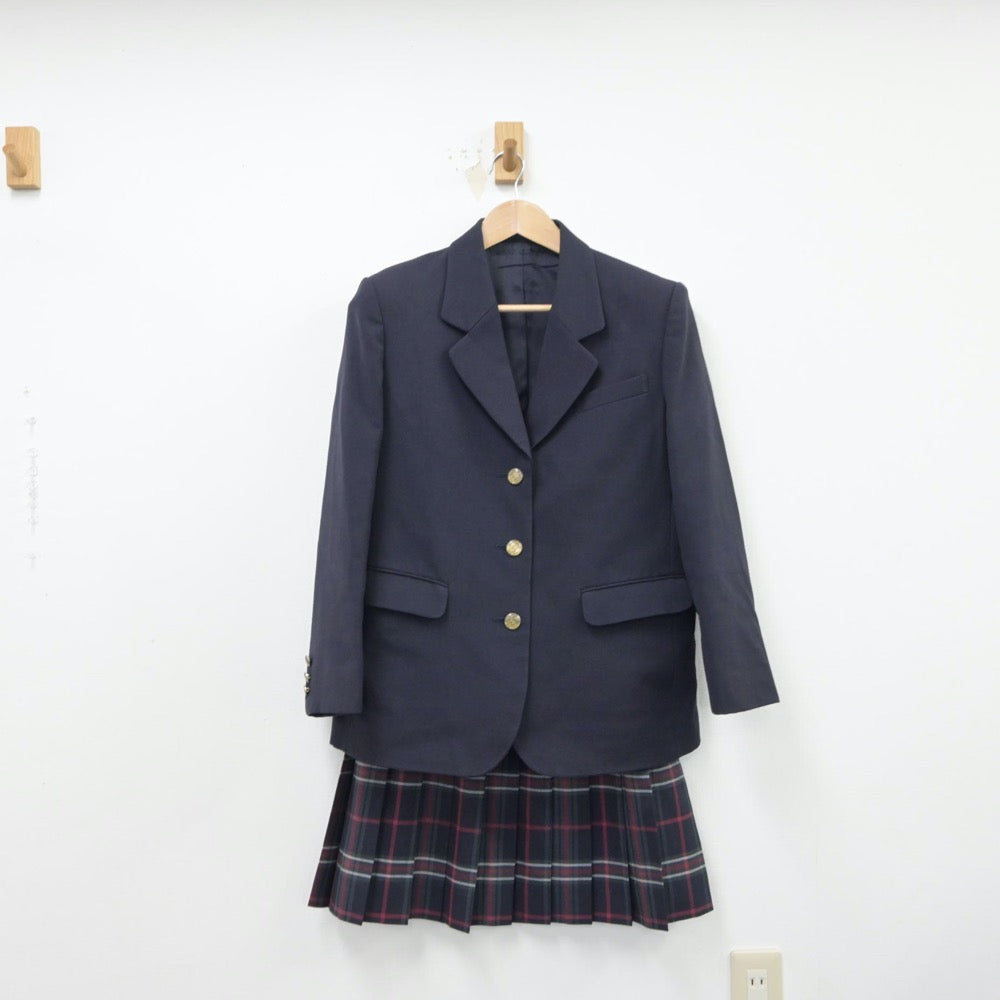 【中古】東京都 足立新田高等学校 女子制服 4点（ブレザー・スカート・スカート）sf015175