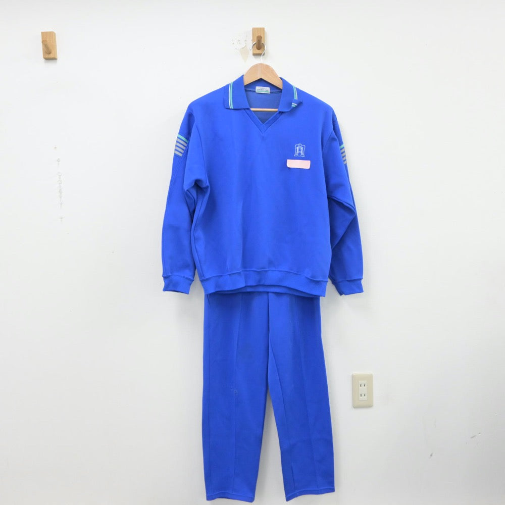 【中古】東京都 足立新田高等学校 女子制服 2点（ジャージ 上・ジャージ 下）sf015177