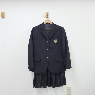 【中古】神奈川県 横浜清風高等学校 女子制服 2点（ブレザー・スカート）sf015180