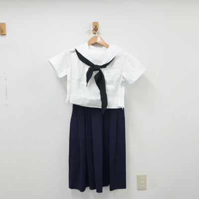 【中古】福岡県 西南女学院高等学校 女子制服 4点（セーラー服・ジャンパースカート）sf015186