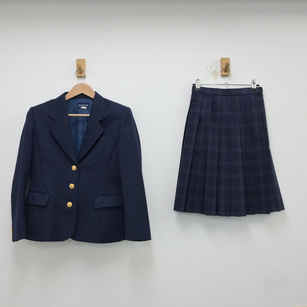 【中古】北海道 北海道札幌東商業高等学校 女子制服 2点（ブレザー・スカート）sf015188