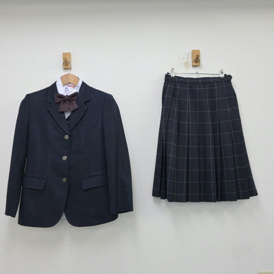 【中古】茨城県 並木中等教育学校 女子制服 5点（ブレザー・ニット・シャツ・スカート）sf015197