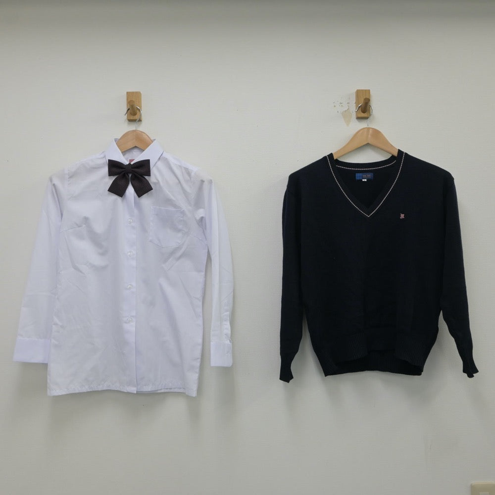 【中古】茨城県 並木中等教育学校 女子制服 5点（ブレザー・ニット・シャツ・スカート）sf015197