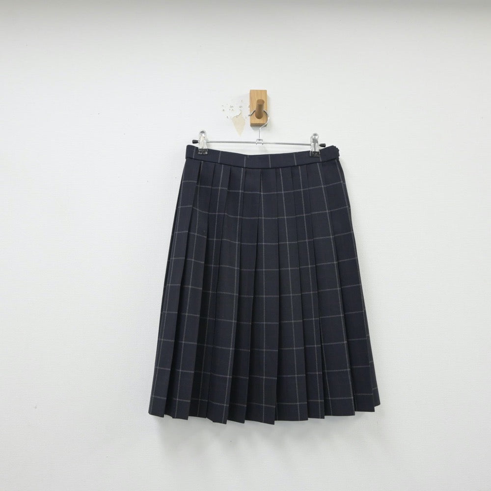 【中古】茨城県 並木中等教育学校 女子制服 3点（シャツ・ニット・スカート）sf015199