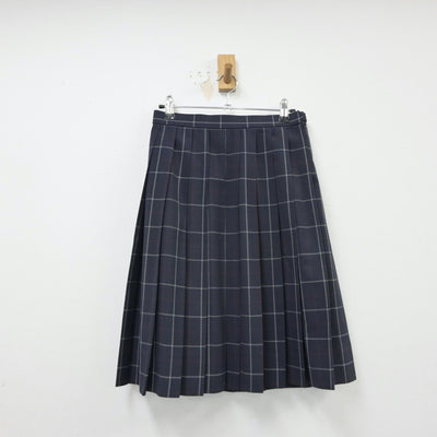 【中古】茨城県 並木中等教育学校 女子制服 4点（シャツ・ニットベスト・スカート）sf015200