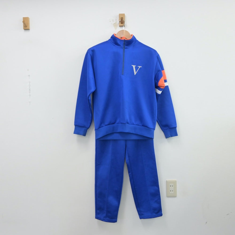 【中古】大阪府 寝屋川第五中学校 女子制服 2点（ジャージ 上・ジャージ 下）sf015213