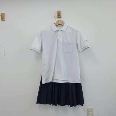 【中古】大阪府 寝屋川第五中学校 女子制服 2点（シャツ・スカート）sf015214