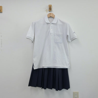 【中古】大阪府 寝屋川第五中学校 女子制服 2点（シャツ・スカート）sf015215