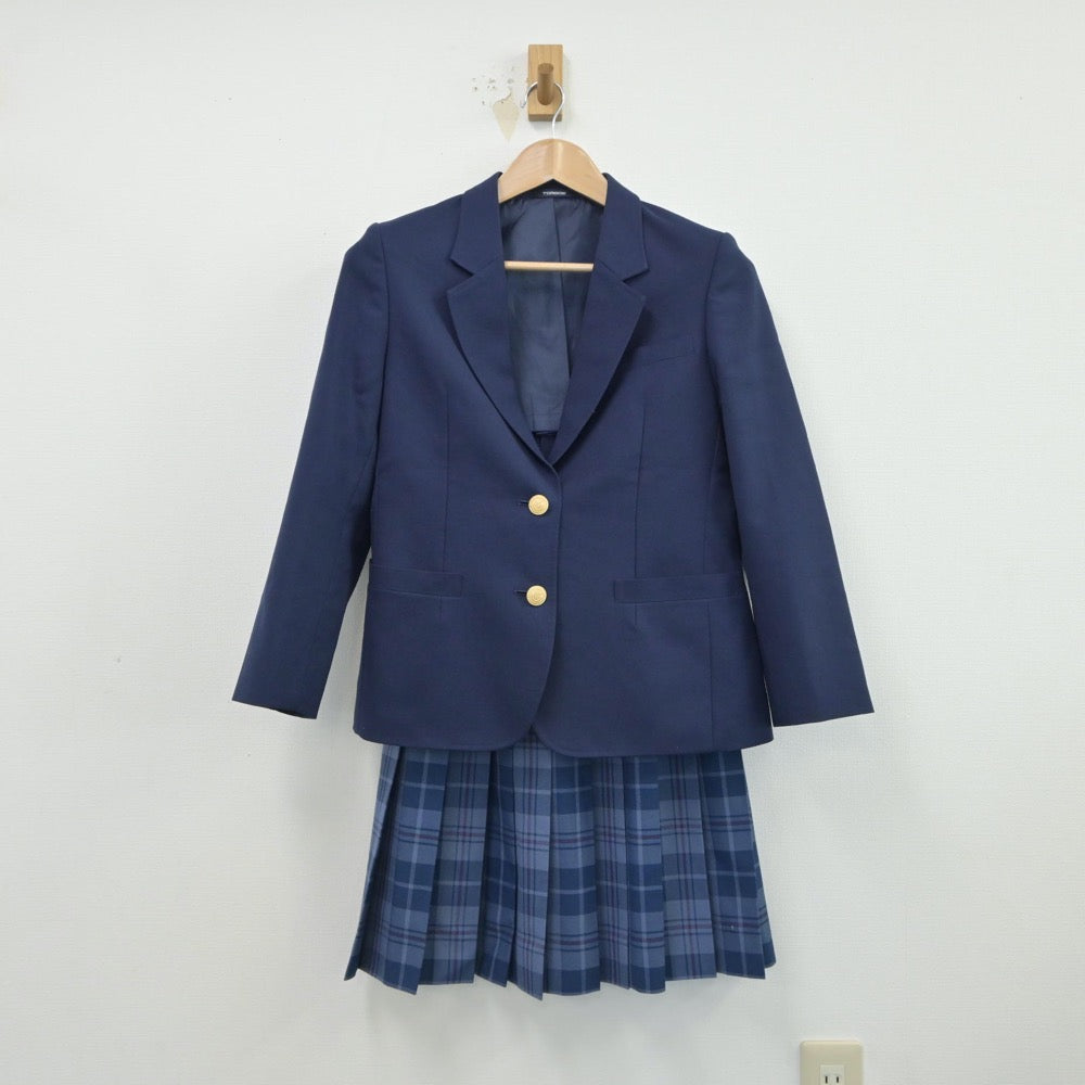 【中古】山形県 山形第五中学校 女子制服 4点（ブレザー・ベスト・スカート）sf015216