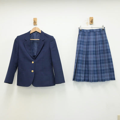 【中古】山形県 山形第五中学校 女子制服 4点（ブレザー・ベスト・スカート）sf015216