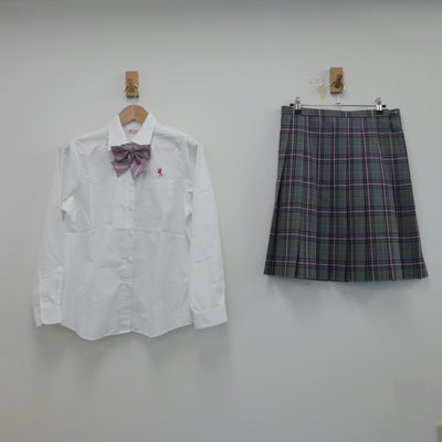 【中古】神奈川県 クラーク記念国際高等学校 女子制服 5点（ブレザー・シャツ・スカート）sf015237