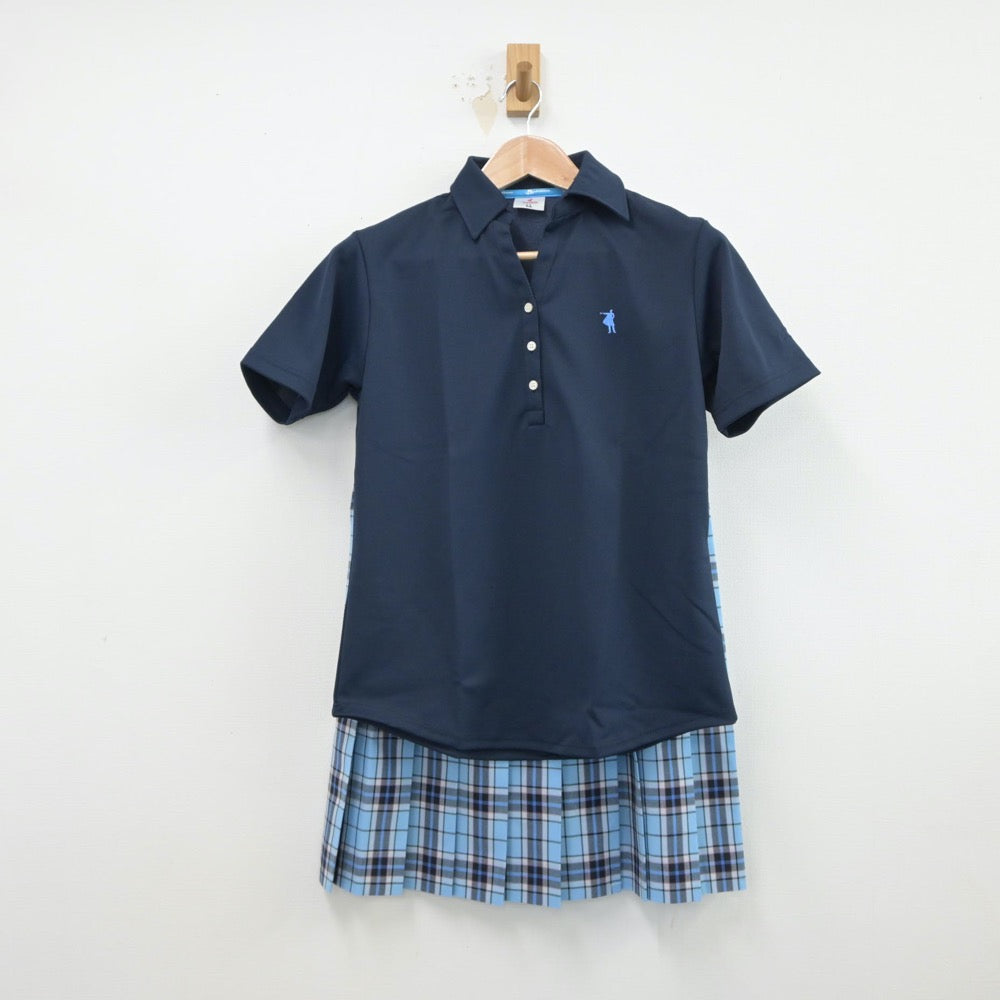 【中古】神奈川県 クラーク記念国際高等学校 女子制服 5点（シャツ・ニットベスト・スカート）sf015238