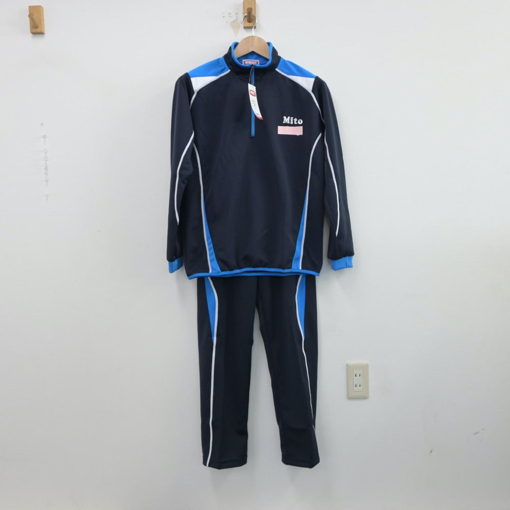 【中古】大阪府 弥刀中学校 男子制服 2点（ジャージ 上・ジャージ 下）sf015254