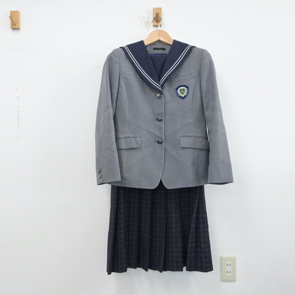 【中古】福岡県 精華女子高等学校 女子制服 3点（セーラー服・ジャンパースカート）sf015259