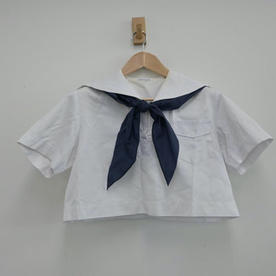 【中古】福岡県 筑紫女学園 女子制服 5点（セーラー服・スカート）sf015263