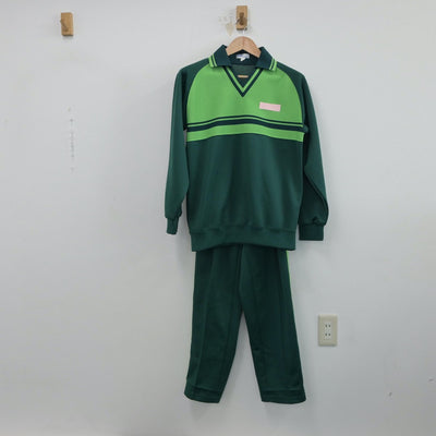 【中古】埼玉県 上大久保中学校 女子制服 2点（ジャージ 上・ジャージ 下）sf015264