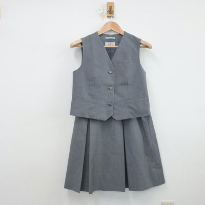 【中古】神奈川県 東高津中学校 女子制服 2点（ベスト・スカート）sf015267