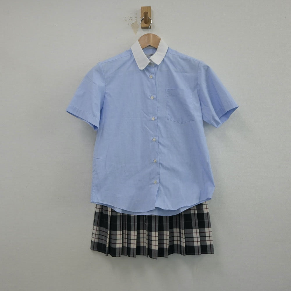 【中古】東京都 豊島学院高等学校 女子制服 3点（シャツ・ニットベスト・スカート）sf015274