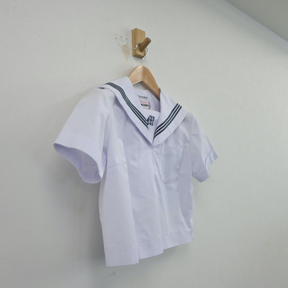 【中古】兵庫県 増位中学校 女子制服 2点（セーラー服）sf015290