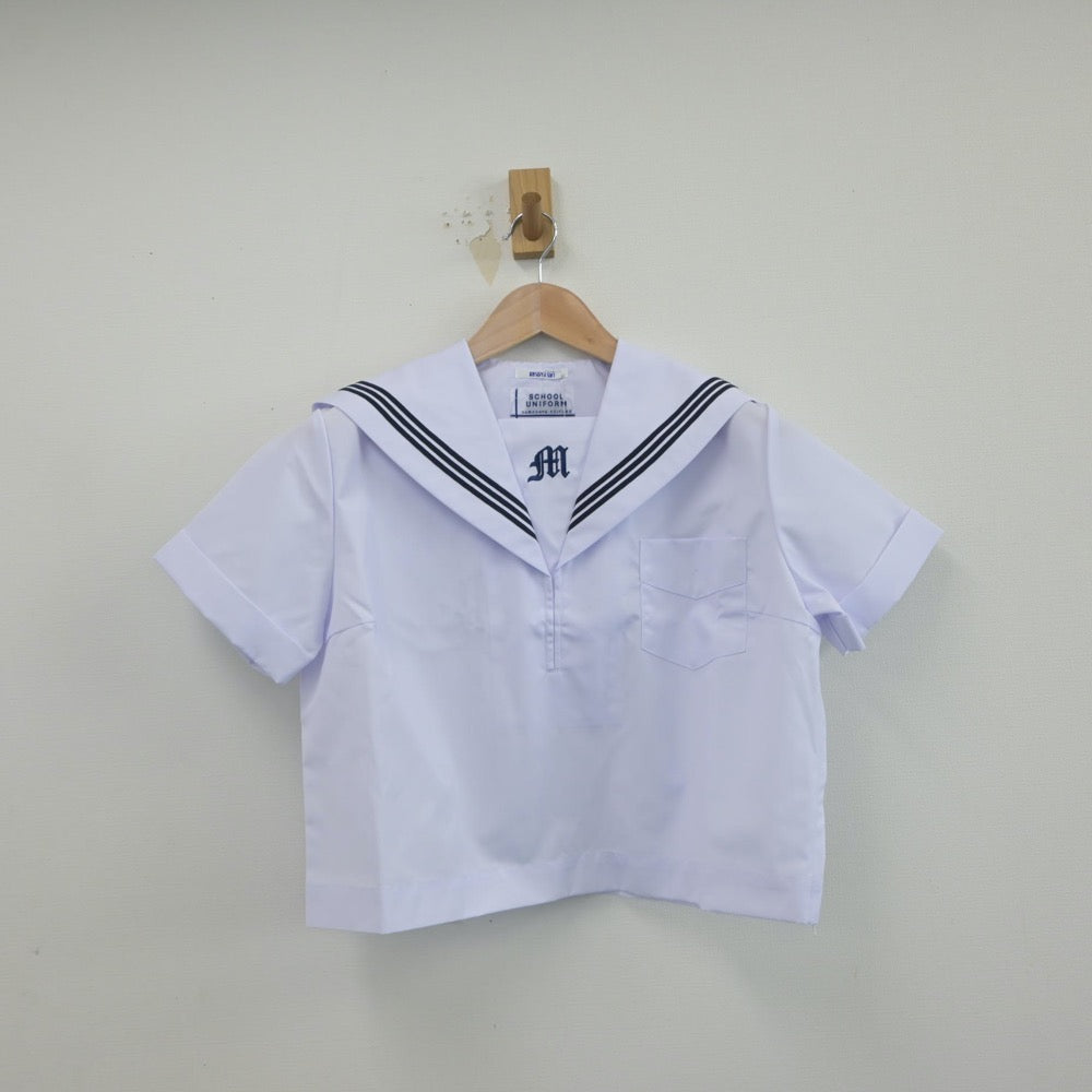 【中古】兵庫県 増位中学校 女子制服 2点（セーラー服）sf015291