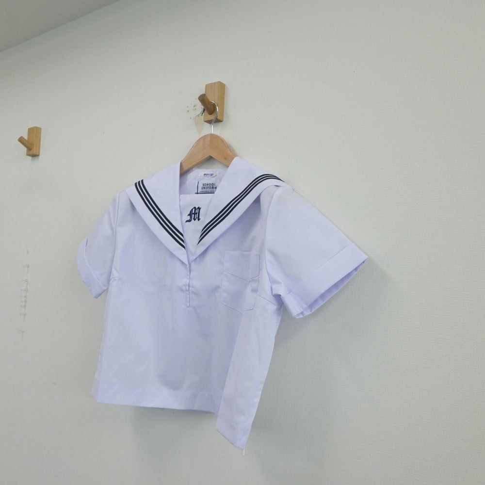 【中古】兵庫県 増位中学校 女子制服 2点（セーラー服）sf015291