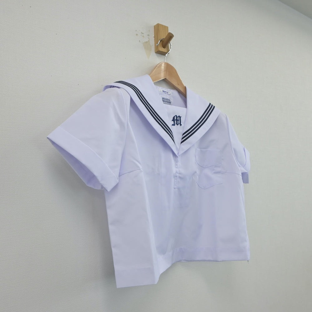 【中古】兵庫県 増位中学校 女子制服 2点（セーラー服）sf015291