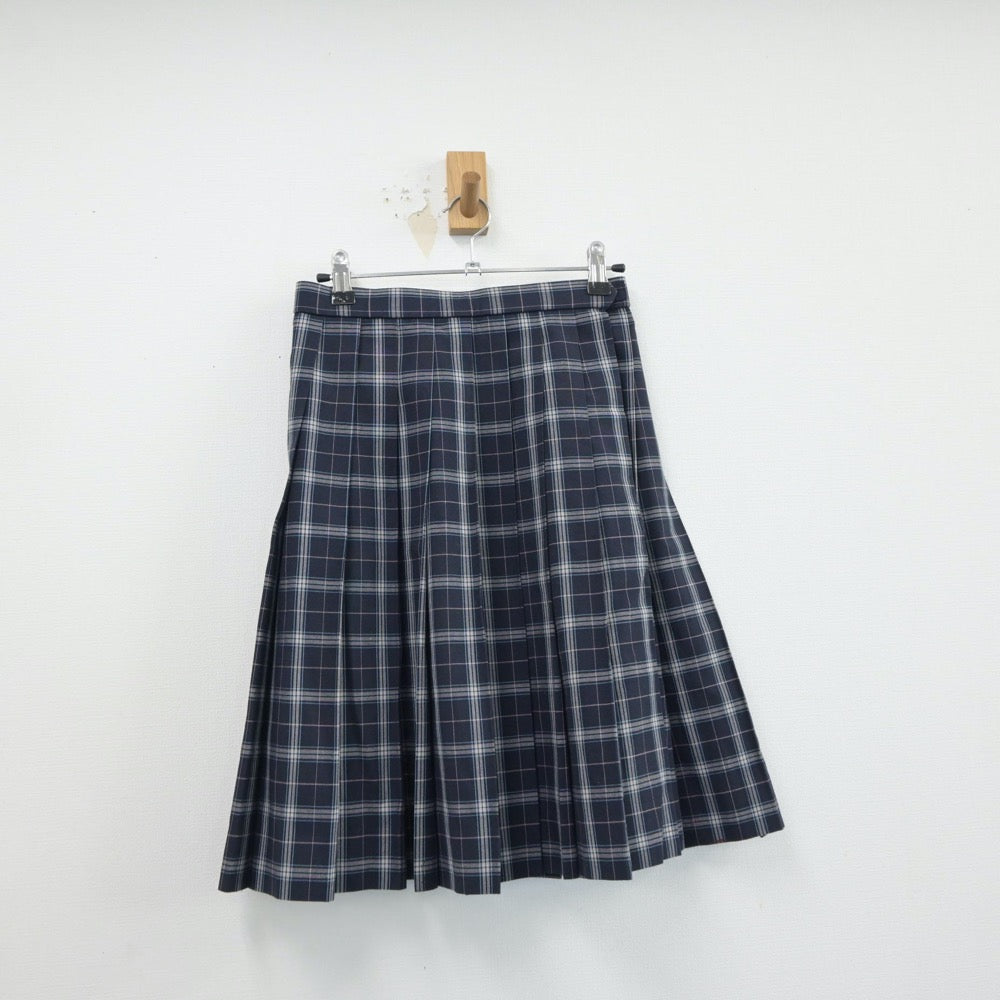 【中古】東京都 小石川中等教育学校 女子制服 3点（ニットベスト・スカート・スカート）sf015301