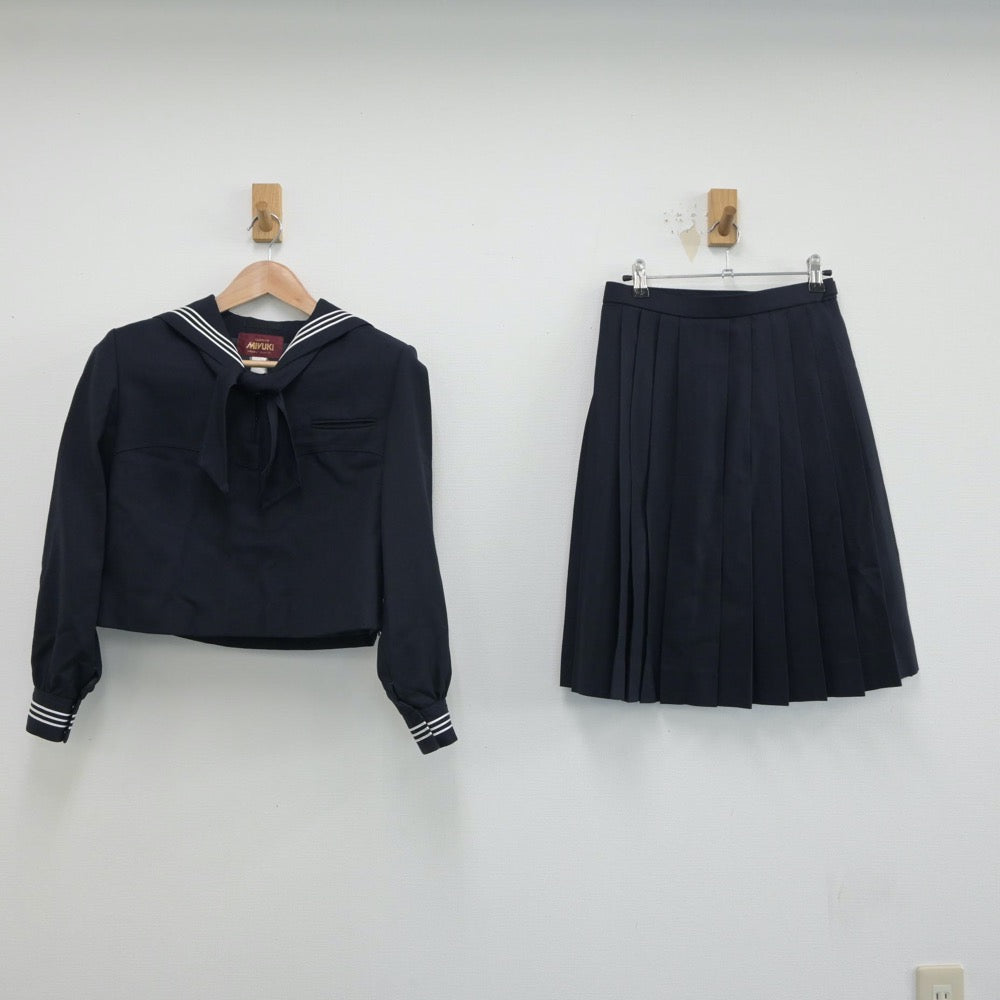 【中古】東京都 私立豊島岡女子学園 女子制服 4点（セーラー服・セーラー服・スカート）sf015307