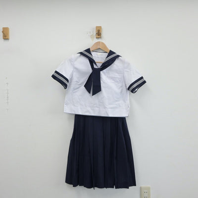 【中古】東京都 私立豊島岡女子学園 女子制服 4点（セーラー服・スカート）sf015308