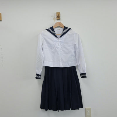 【中古】東京都 私立豊島岡女子学園 女子制服 4点（セーラー服・スカート）sf015308