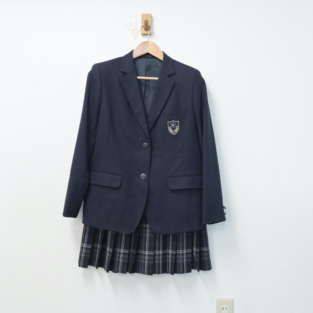 【中古】東京都 新宿高等学校 女子制服 2点（ブレザー・スカート）sf015315