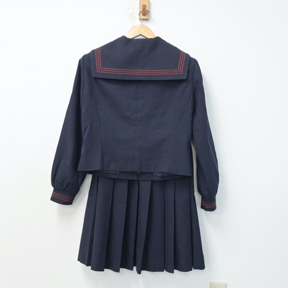 【中古】東京都 富士高等学校 女子制服 3点（セーラー服・スカート）sf015326